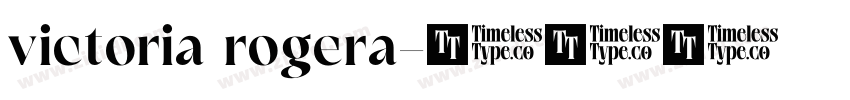 victoria rogera字体转换